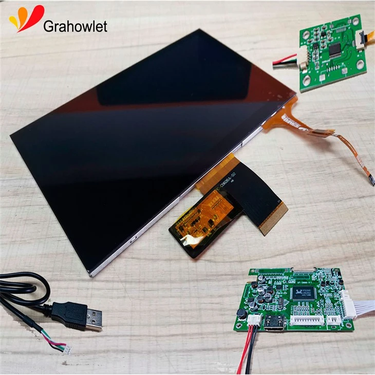 Layar Tutul Kapasitif 1000cd/m2 7 inci